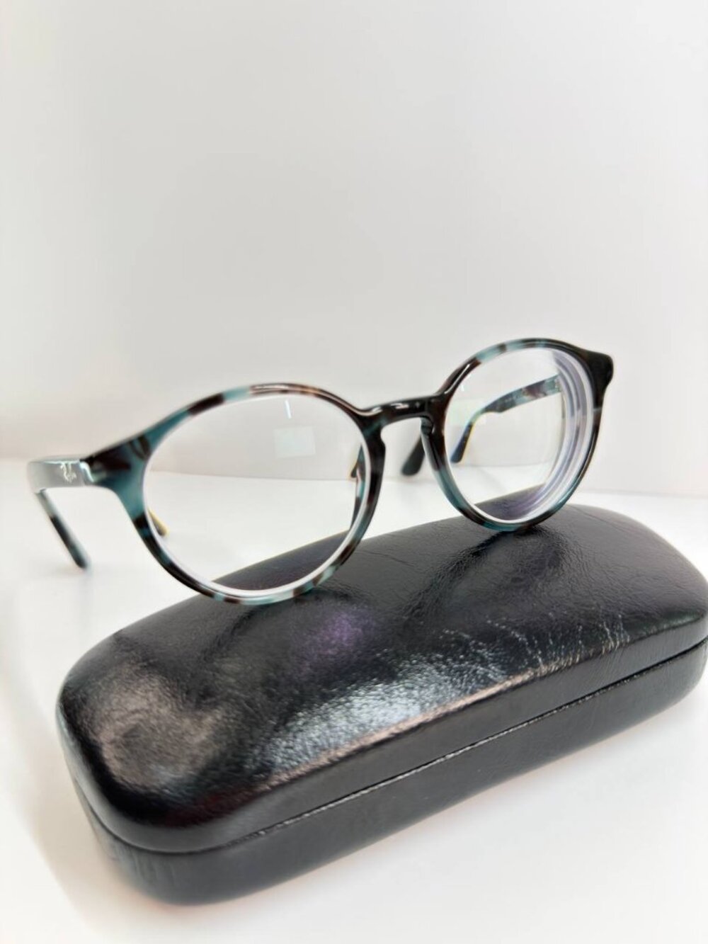 Ray-Ban RB 5380 5949 Designer Prescription Eyeglasses – Blue Tortoise Pattern